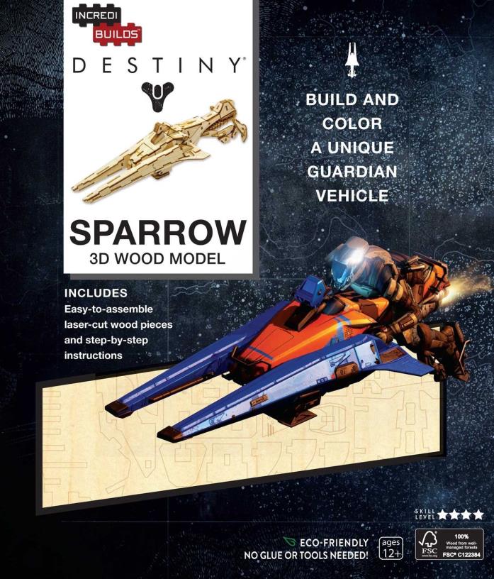 Destiny Sparrow 3D Wood Model Kit Puzzle SEALED Officially Licensed - Bungie
