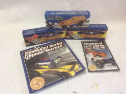 Cub Boy Scouts of America PINEWOOD DERBY KITS Woodworking Kit - Wih Book And Log