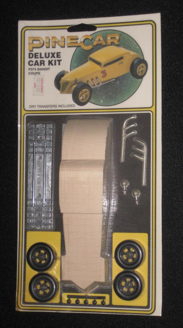 PINECAR DELUX CAR KIT P374 BANDIT COUPE MINT AND SEALED IN BLISTER PACK