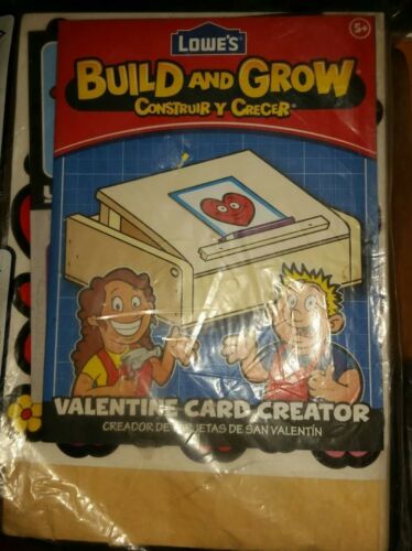 Lowe's Build & Grow Kit Valentine Card Creator