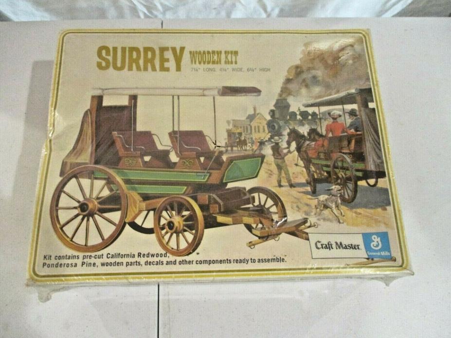 Vintage Craft Master General Mills Surrey Wooden Wagon Kit 50126 SEALED