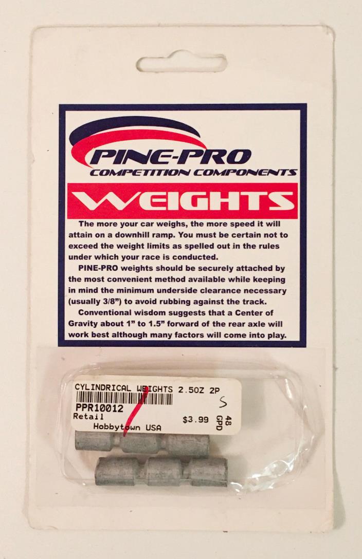 Pine-Pro Cylindrical Weights 1.5OZ  PPR10012