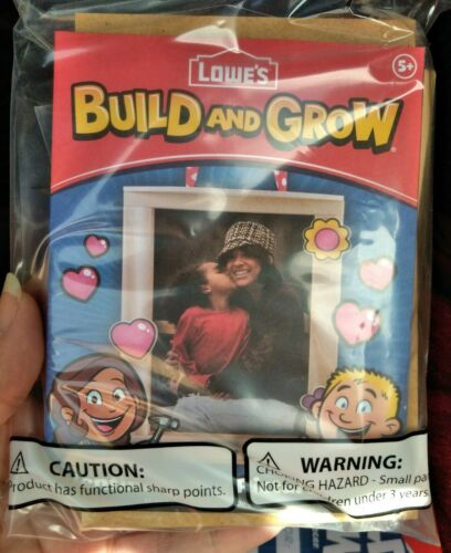 Lowe's Build and Grow Valentine's Day Picture Frame Craft w/ Certificate + Patch