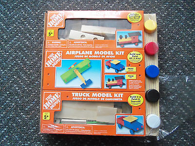 HOME DEPOT Train ,Airplane, and Truck Model Kit New