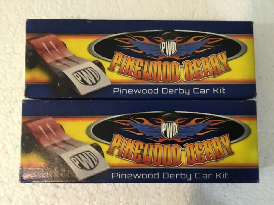 Pinewood Derby Car Kit lot of 2 Boy Scouts of America PWD 2012 Brand New Sealed