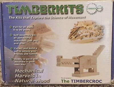 TIMBER CROC Crocodile Timberkits Self Assembly Wood Moving Model Kit Automation