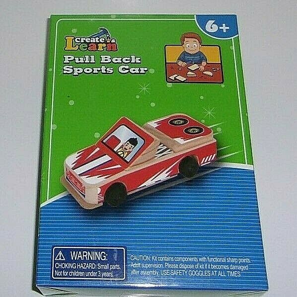 Create & Learn New Factory Sealed Pull Back Sports Car