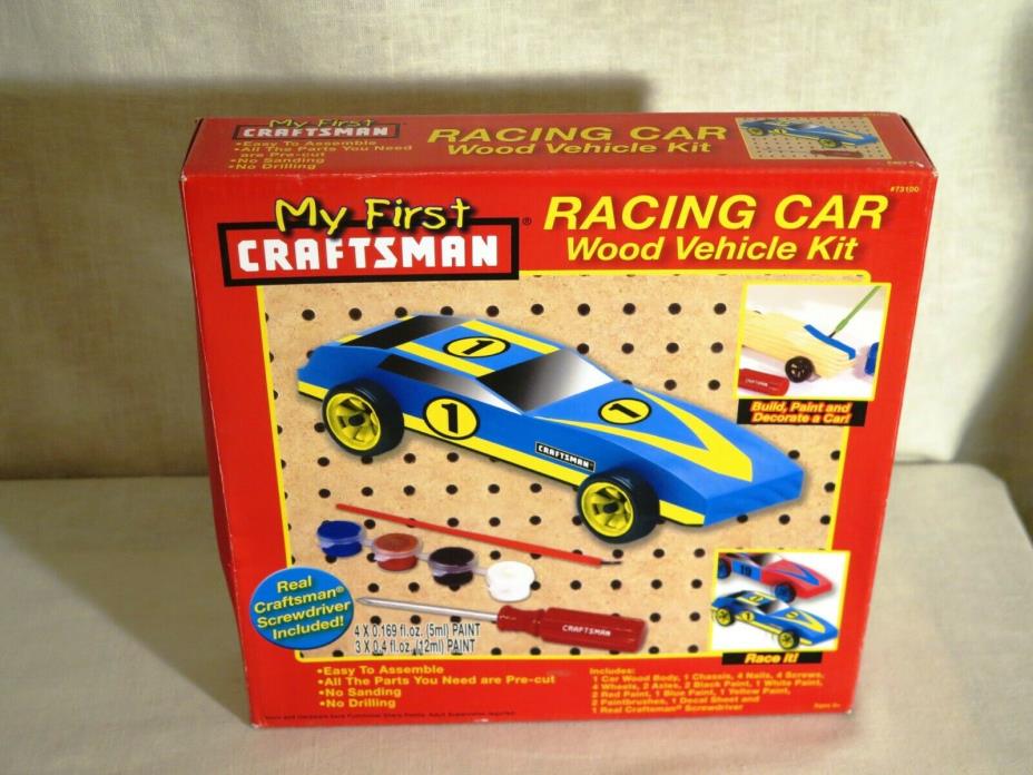My First Craftsman Racing Car Wood Vehicle Kit #73100