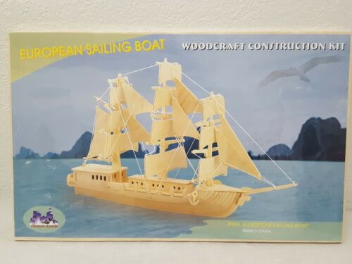 European Sailing Boat Woodcraft Construction Kit New Sealed