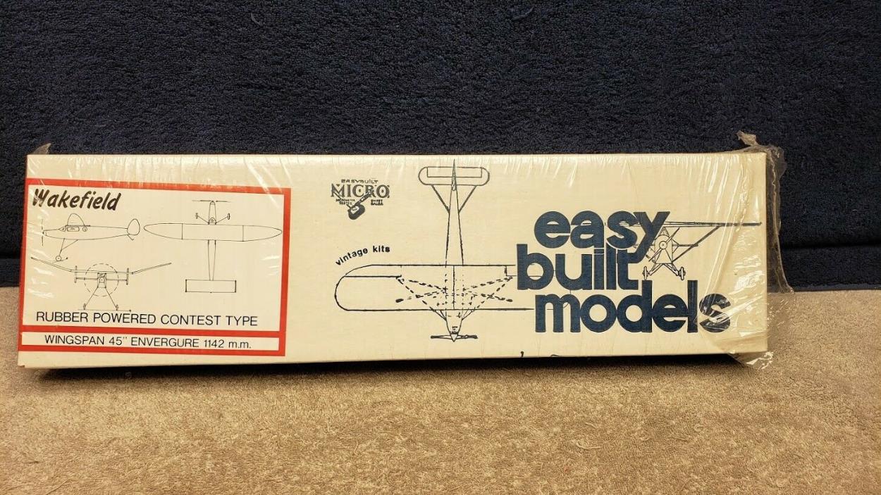 Vintage Easy Build Models Wakefield Rubber Powered Wood Model 45