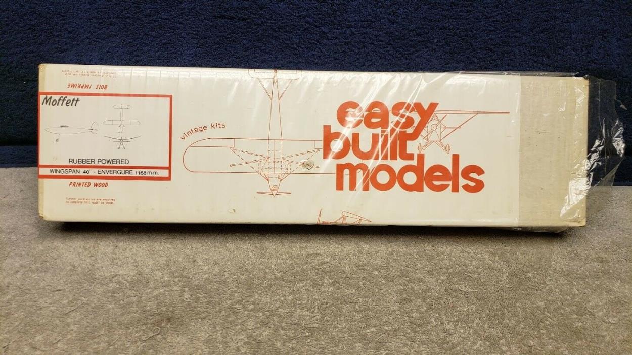 Vintage Easy Build Models Moffett Rubber Powered Wood Model 40