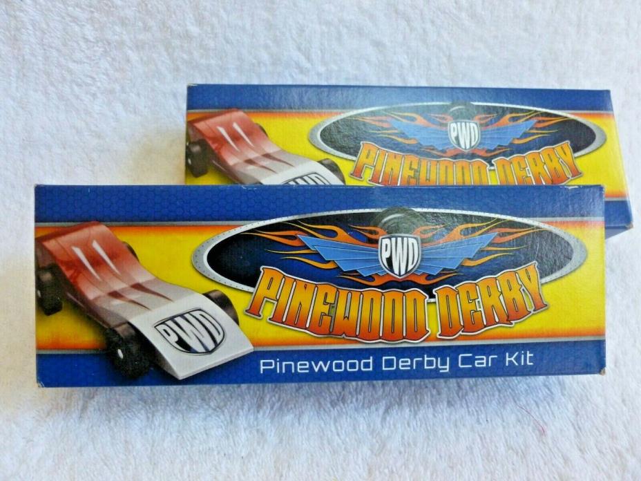 two New in sealed boxes Pinewood Derby Car Kits