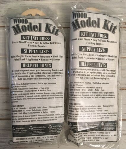 Lot of 2 New * Wood Model Kit-Covered Wagon 8.5