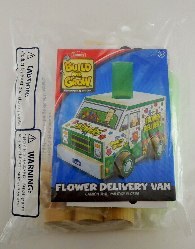 Lowe's Build and Grow Flower Delivery Van Kit - New Sealed Package