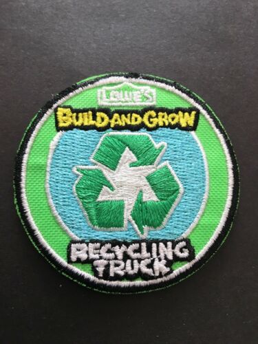 Lowe's Build and Grow ”Recycling Truck ” Kids craft Patch Only