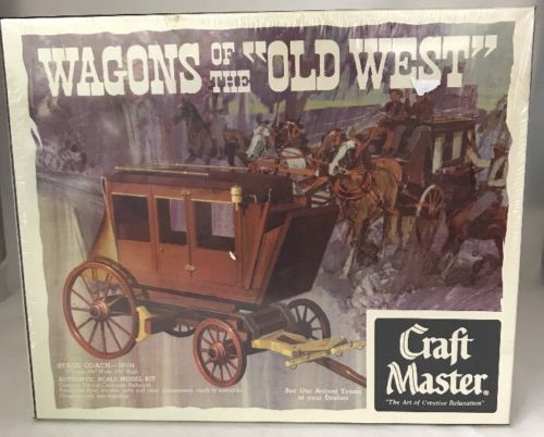 SEALED Stage Coach Craft Master Scale Model Kit Wagons Of the Old West