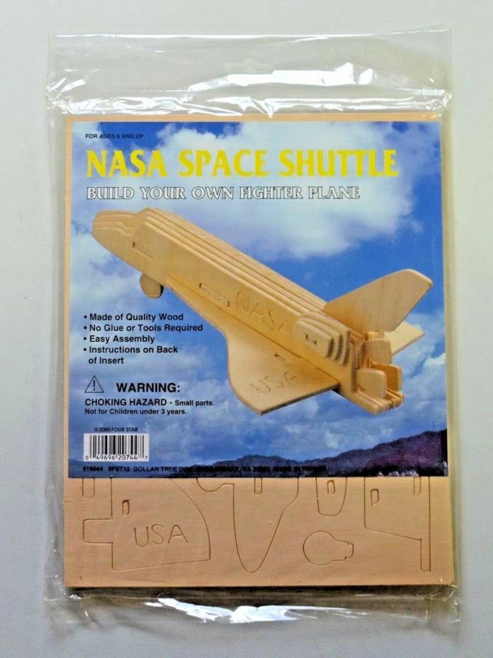 Build Your Own Wooden Fighter Plane NASA Space Shuttle New in Package