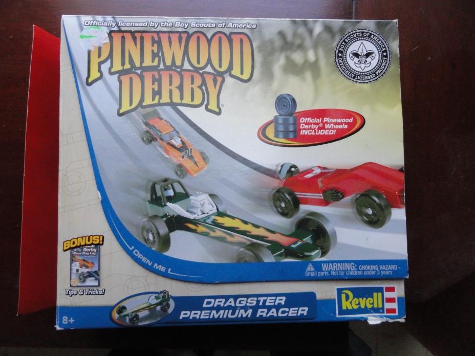 Revell Pinewood Derby Car Dragster Racer Kit. BOY SCOUTS OFFICIALLY LICENSED