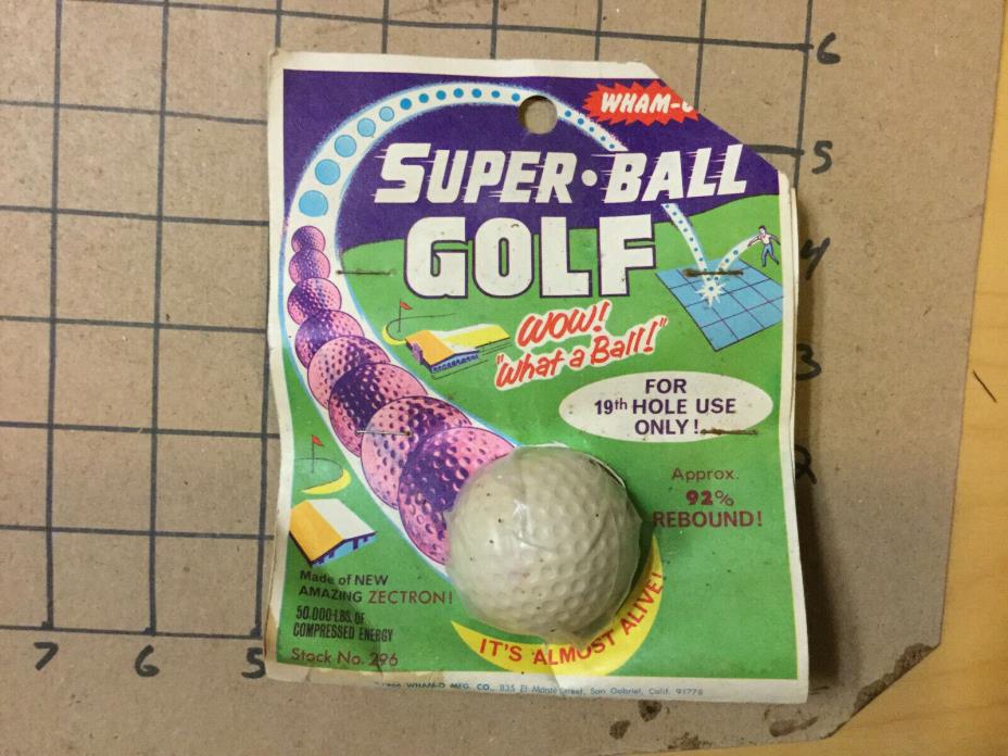 vintage SEALED 1966 WHAMO - SUPER BALL GOLF for 19th hole