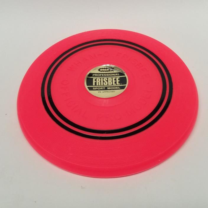 Vintage Orange 60's Wham-O Professional Sport Model Frisbee IFA Approved