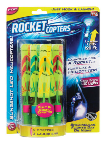 Rocket Copter  LED Helicopters  Plastic/Rubber