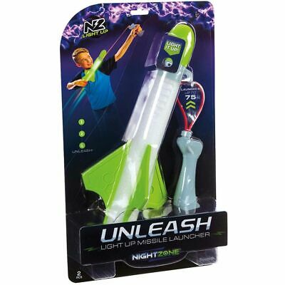Night Zone Unleash Light-Up Missle Launcher - Outdoor Fun Toy by Toysmith 56001