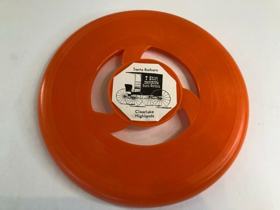 Vintage Frisbee Flying Disc Santa Barbara T Shirt Emporium Clearlake Highlands