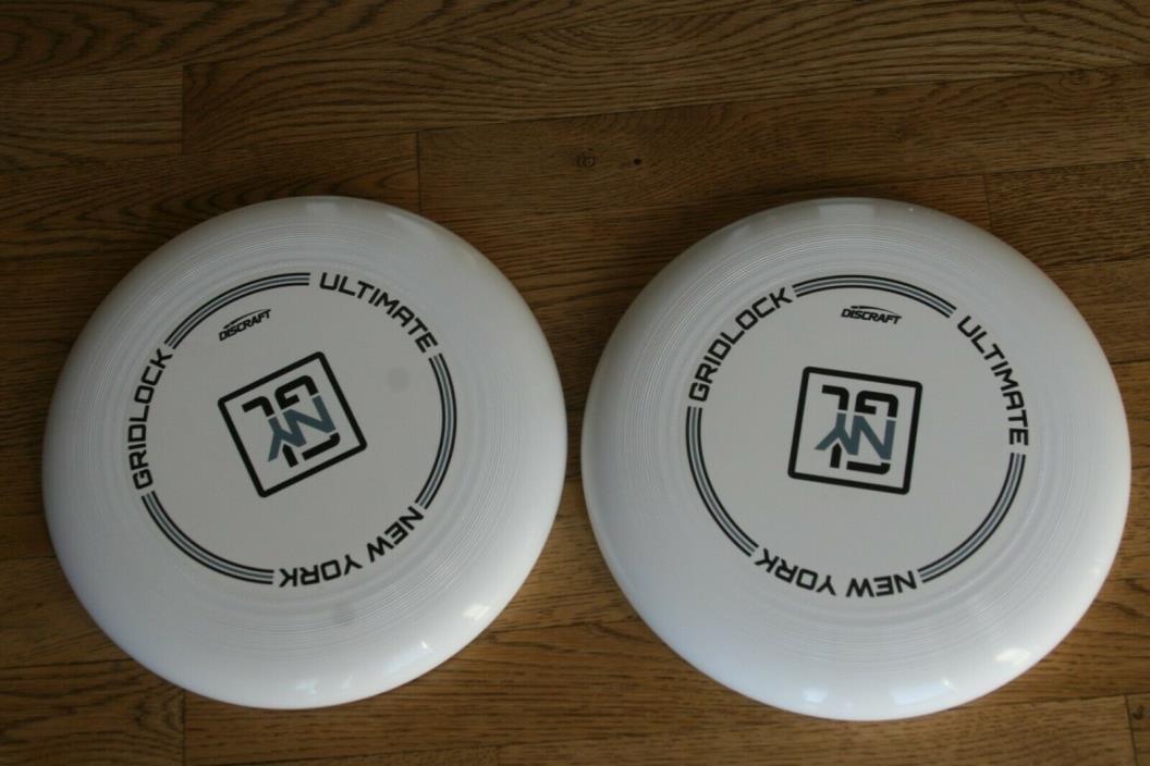 Lot of 2 NEW YORK GRIDLOCK Discraft ULTRA-STAR 175g Ultimate Frisbee Discs New