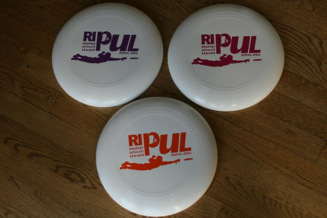 Lot 3 NEW Discraft ULTRA-STAR 175g Ultimate Frisbee Discs RIPUL Peoples League