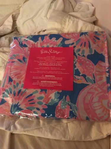 Lilly Pulitzer NWT Pool Hammock Raft Bennett Blue Bay Dreamin Free Shipping