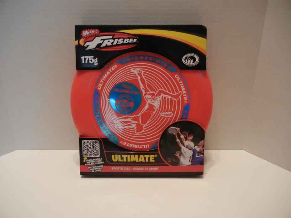 Red With White And Blue Wham-O Ultimate Frisbee Disc Sport Disc 175g