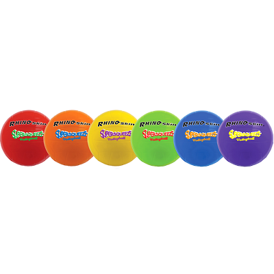 7.5IN RHINO SKIN VOLLEYBALL 6 PC ST SUPER SQUEEZE