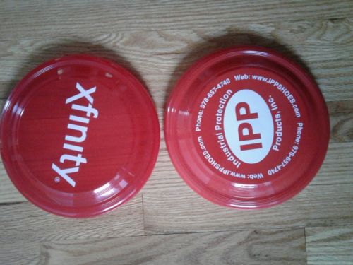 Lot of Two 2 Red Frisbee Flying Disc Outdoor sports NEW