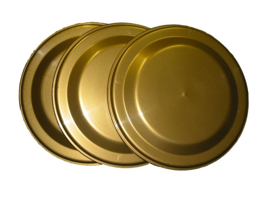 12 Brilliant Gold  9 1/4 Inch Diameter Flyers-Flying Discs-Like Frisbees