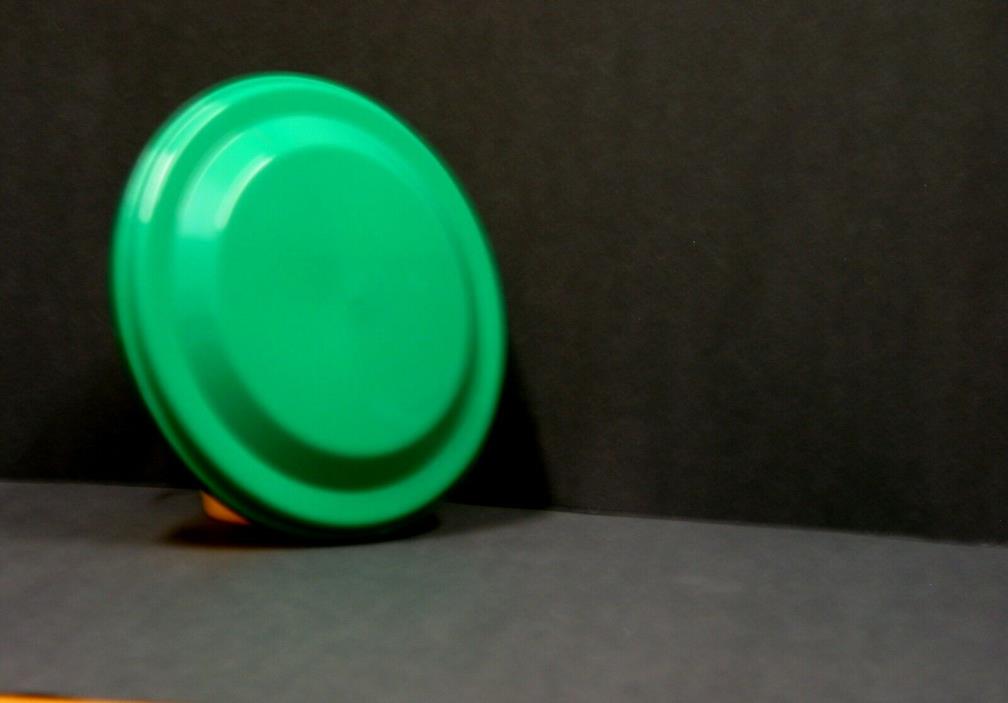 12 Brilliant Green 9 1/4 Inch Diameter Flyers-Flying Discs-Like Frisbees