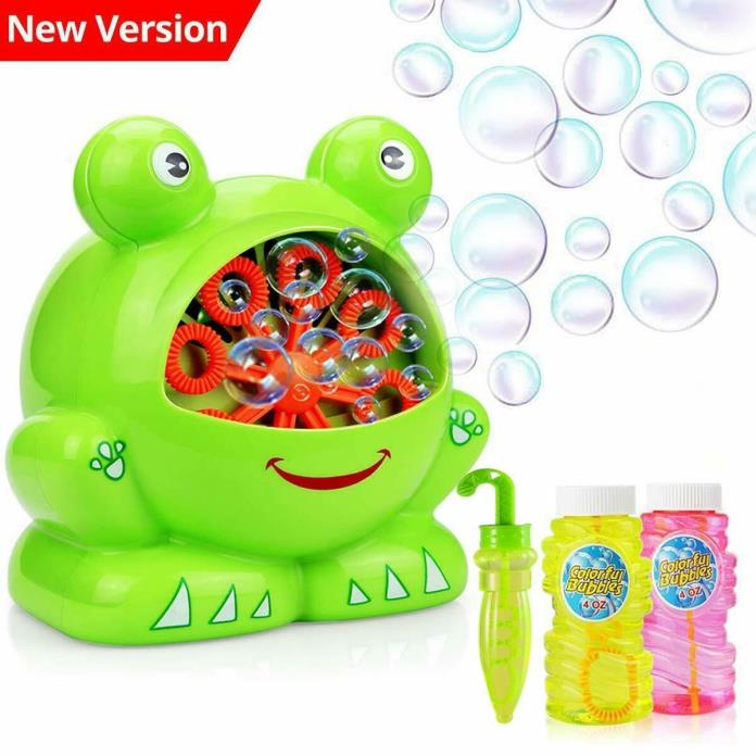 Bubble Machine with Bubble Solution, Automatic Bubble Machine for Kids