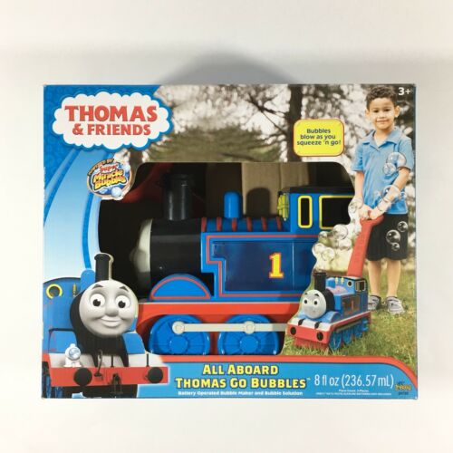 Imperial Toy All Aboard Thomas Train Engine Go Bubbles Blue