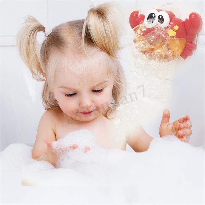 Crab 35 Musics Automatic Bubble Blower Baby Kids Bath Shower Musical Toys
