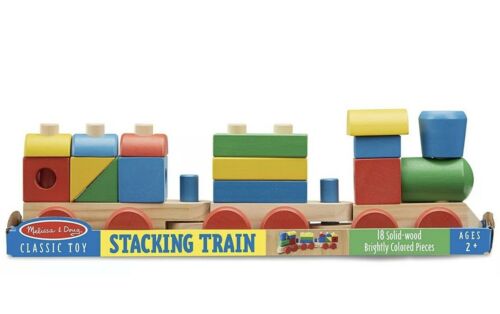 Melissa & Doug 572 Classic Stacking Train, Assorted Colors
