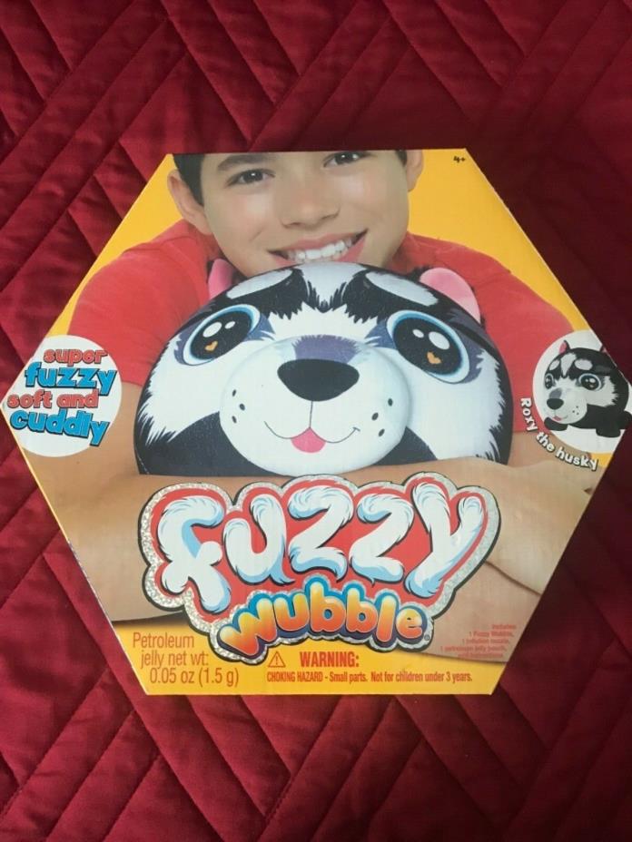 FUZZY WUBBLE - Roxy the HUSKY Dog - Super Fuzzy Soft Y Cudly