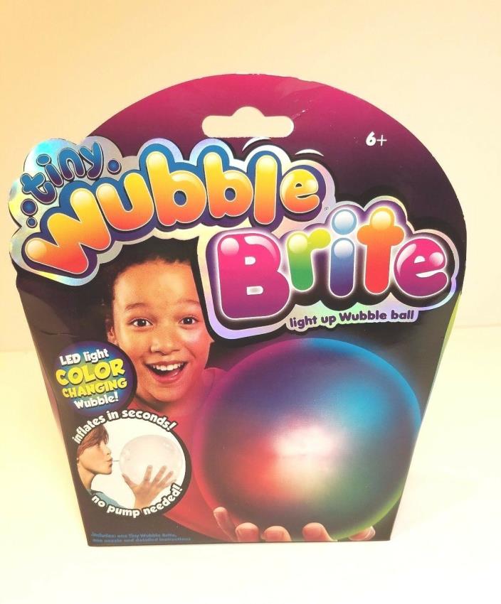 Tiny WUBBLE BRIGHT Light Up Wubble Ball RED BLUE + GREEN Stocking Stuffer