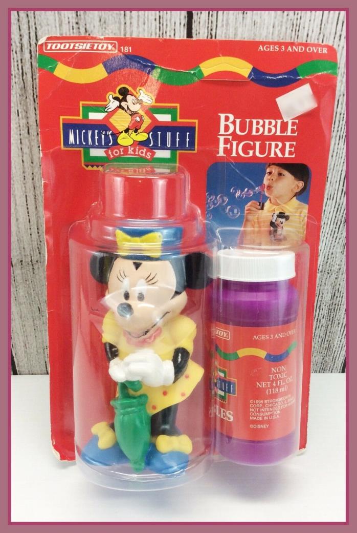 ??1995 Vintage TootsieToy Disney’s Mickey’s Stuff MINNIE Bubbles Holder Figure