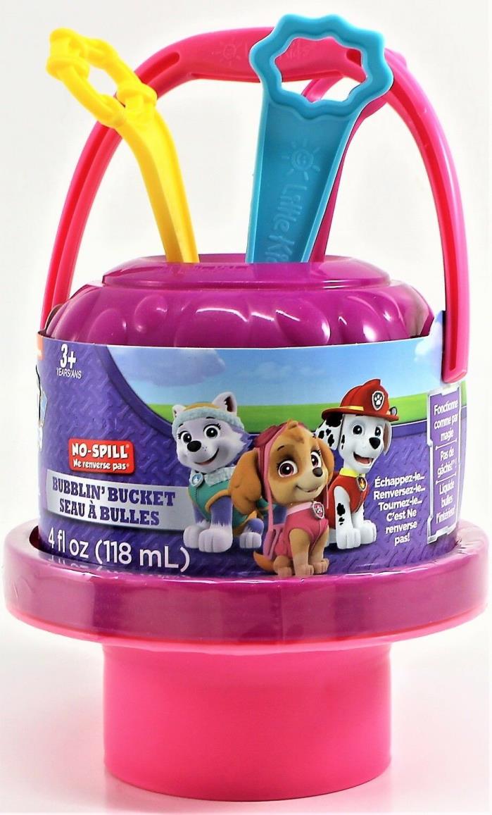Little Kids No-Spill Bubble Bucket Paw Patrol Pink