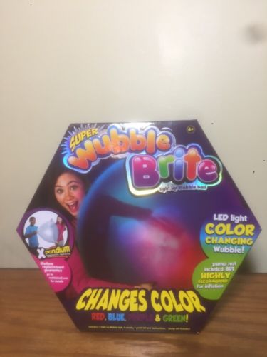 Super Wubble Brite - Light Up Wubble Ball LOOKS LIKE A BUBBLE, PLAYS LIKE A BALL
