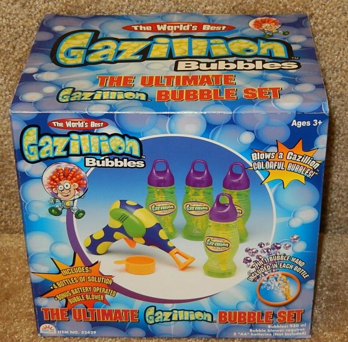 Gazillion Bubbles Battery Operated Blower + 920 ml Solution  Fun Toy for Kids