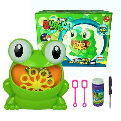 Cartoon Frog Automatic Bubble Machine Blower Maker