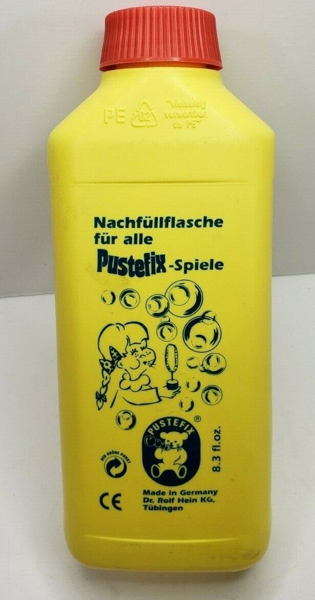 Pustefix Liquid Bubble Fluid Refill Bottle Mini 8.5oz unopened