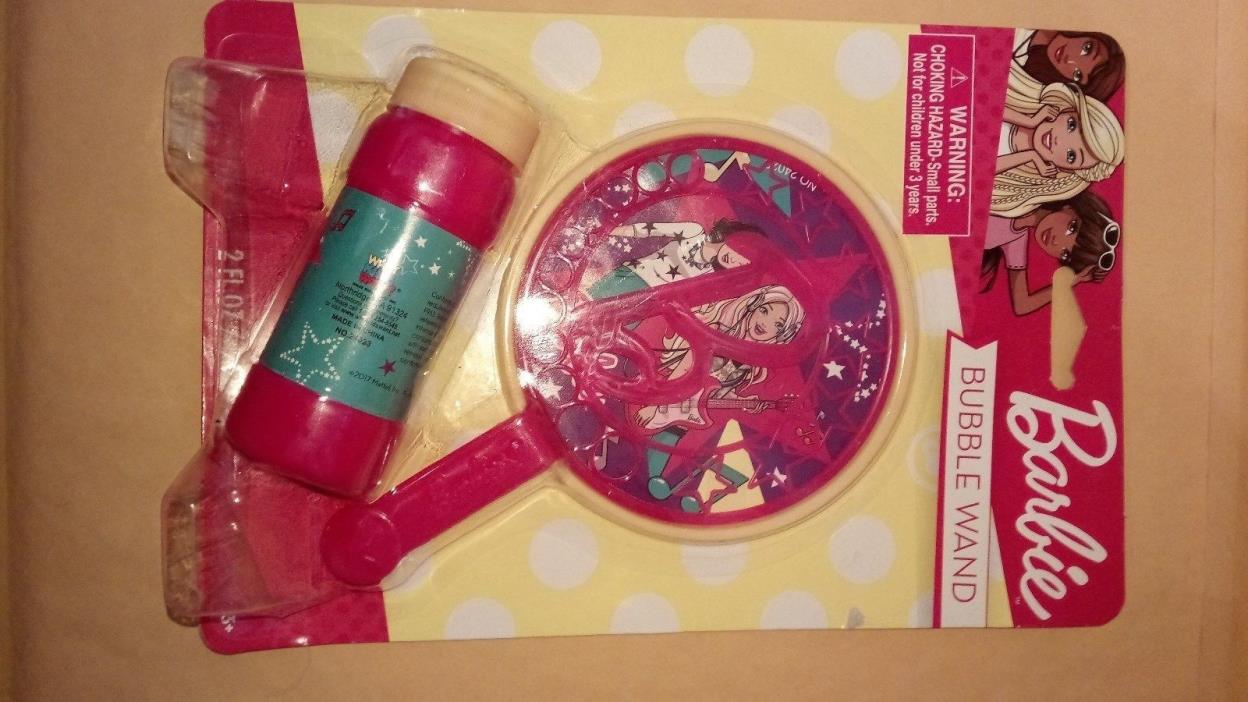 Barbie Bubble Wand With Bubbles Bottle 2 oz