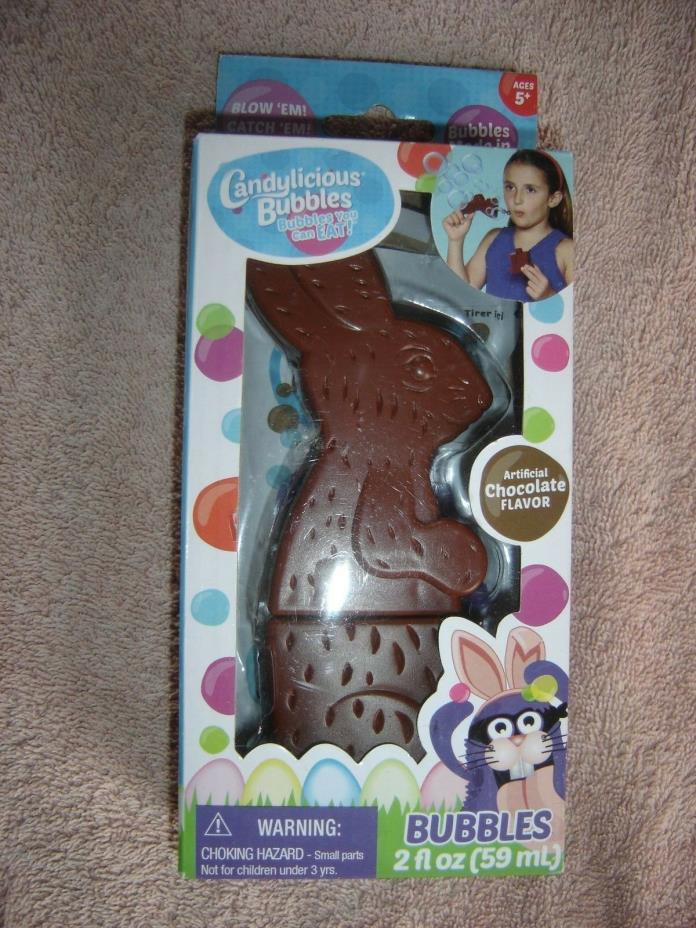 Candylicious Bubbles Chocolate Flavor Easter Bunny #1221 Basket Eat Novelty Kids