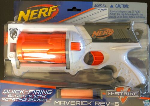 Nerf N-Strike Maverick Rev-6 White